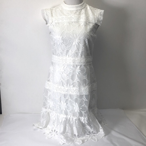 Julia Jordan Ivory Dress New 4 - Picture 2 of 9